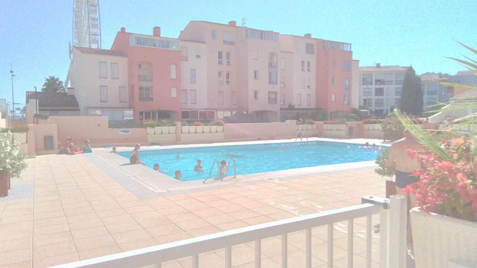 Grand T3 Piscine, Garage Centre Port Apartment Agde Exterior photo