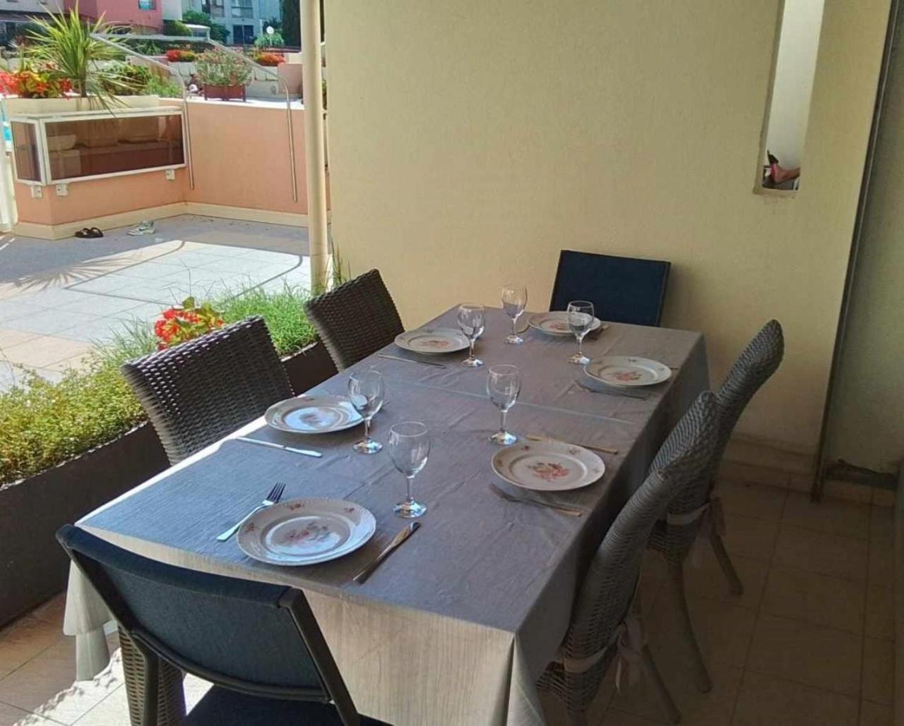 Grand T3 Piscine, Garage Centre Port Apartment Agde Exterior photo